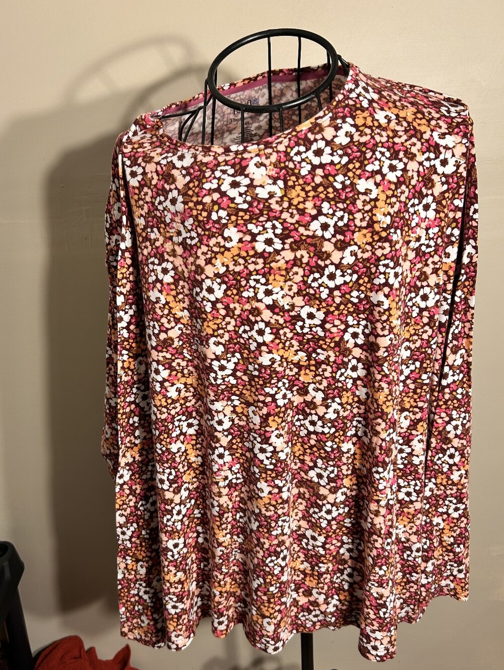 size 4x 4 x casual dress womens colorful print tee t shirt blouse pink